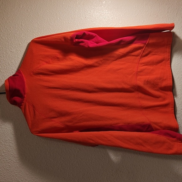 NORTHFACE orange/maroon pullover Sweatshirt Large - Picture 3 of 3